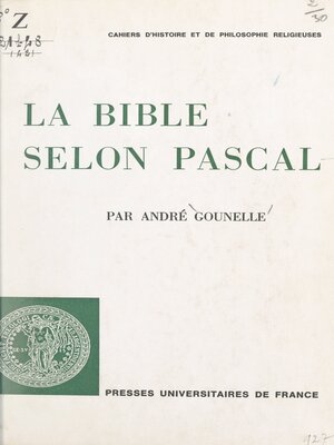 cover image of La Bible selon Pascal